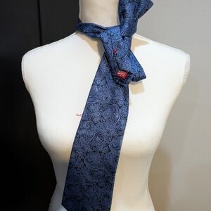 Elegant Blue Paisley Tie